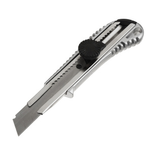 Нож с сегментным лезвием REMOCOLOR Basic-Twist, винтовой фиксатор, алюминиевый корпус, 18мм