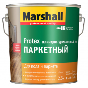 Лак паркетный Marshall Protex полуматовый (2,5л)