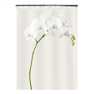 Шторка для ванной Fora 180х180 см Белая орхидея (PH54)