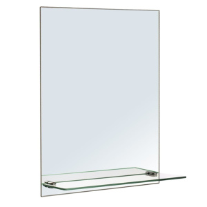 Зеркало АКВАЛИНИЯ, 49,5х68,5 см, с полочкой (L001)