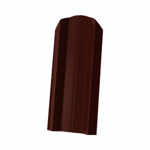 Штакетник металлический М-образный ПЭ-102*1500мм шоколад (RAL8017)