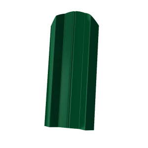 Штакетник металлический М-образный ПЭД-102*1500мм зеленый (RAL6005)