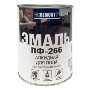 Эмаль ПФ-266 PROREMONTT красно-коричневая (0,9кг)