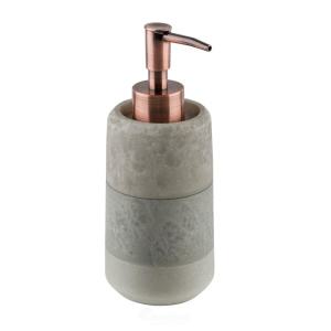 Дозатор для жидкого мыла RAINDROPS Дублин, керамика с полимер. покрытием, серо-зел. (BPO-1101A)