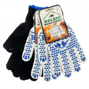 Набор перчаток LADONI Стандарт 473Р, с ПВХ точками, 3 пары