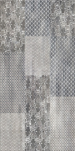 Плитка настенная AZORI Pandora Grey Ornament 31,5х63 (505731101) (1уп-1,59м2/8шт)