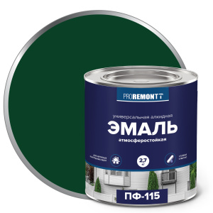 Эмаль ПФ-115 PROREMONTT зелёный (2,7кг)