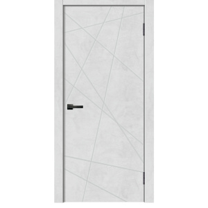 Дверь межкомнатная ПВХ Geometry GEO-1 800 Бетон снежный