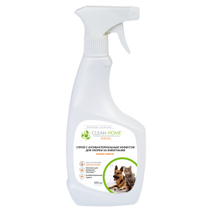Спрей-антисептик для уборки за животными Clean Home 500мл