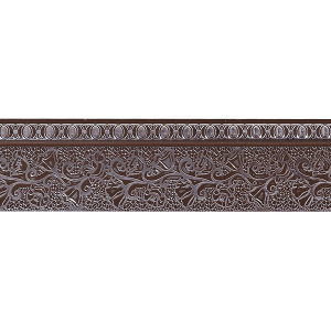 Шина потолочная с планкой Magellan Кружево 3-рядная 2,4м серебро, шоколад