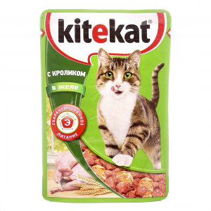 Корм для кошек Kitekat влаж Желе КРОЛИК П 85г *28
