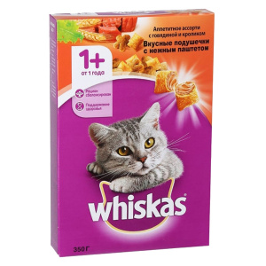 Корм для кошек Whiskas п/паш гов/крол 350г