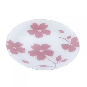 Тарелка десертная NINAGLAS Флорин 20см 85-123-20 белый/розовый