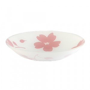 Тарелка суповая NINAGLAS Флорин 22,5см 85-123-22,5 белый/розовый