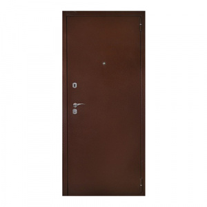 Дверь стальная Лайт 21 Антик медь/Миланский орех 860х2050х60мм, лев.