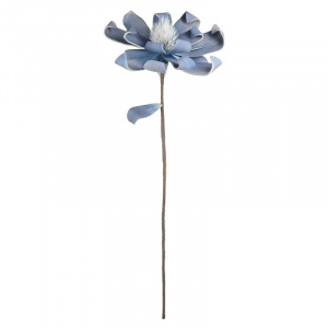 Цветок из фоамирана Лотос голубой h-99см