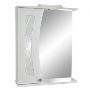 Шкаф-зеркало DORATIZ Селена 55 с подсветкой, белый