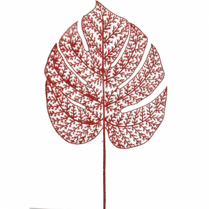 Растение декоративное Lefard Лист 241-2002 65см красный