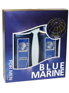 Набор подарочный Blue Marine мужской (Шампунь 250мл+Гель для душа 250мл)