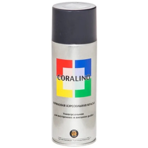 Краска аэрозольная CORALINO (520мл), RAL7024 Графитовый серый