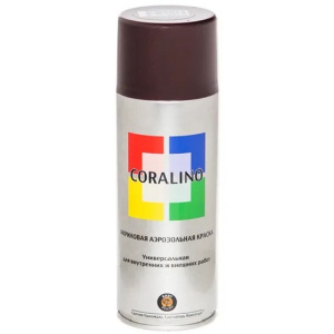 Краска аэрозольная CORALINO (520мл), RAL8017 Шоколадно-Коричневый