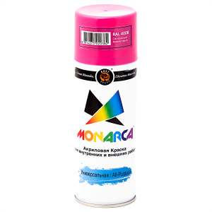 Краска аэрозольная Monarca (520мл), RAL4008 Сигнальный Фиолетовый
