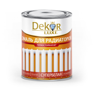 Эмаль для радиаторов отопления алкидная 'DEKOR' (0,8кг)
