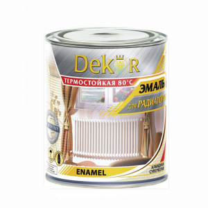 Эмаль для радиаторов отопления алкидная 'DEKOR' (1,8кг)