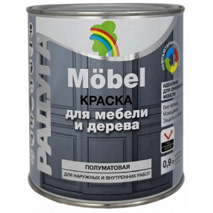 Краска ВД-АК 115 'Mobel' для мебели база С (0,9л)