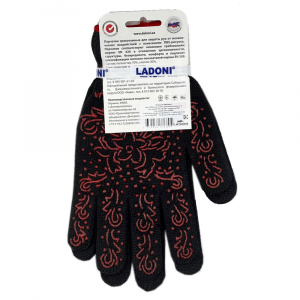 Набор женских перчаток LADONI 479, с ПВХ-рисунком, 2 пары