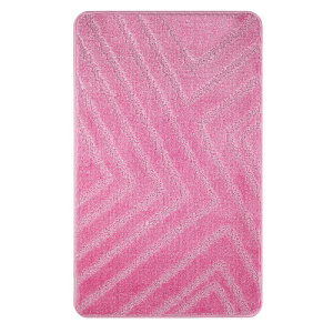 Коврик для ванной SANAKS CLASSIK UNI 55х90см (297) полиэстер, полоски розовый