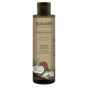 Шампунь для волос ECOLATIER Organic coconut Питание & Восстановление 250мл