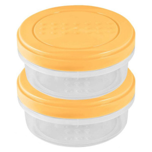 Набор банок для сыпучих продуктов IDIland Asti  2шт бледно-желтый