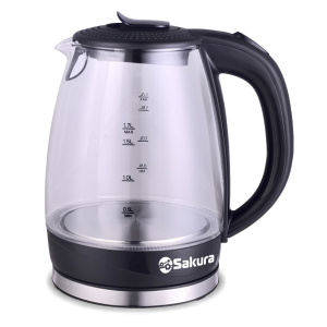 Чайник электрический SAKURA SA-2717BK 1,7л черный 1850-2200Вт