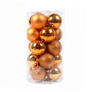 Набор новогодних шаров, 5 см, 20 шт, золотой