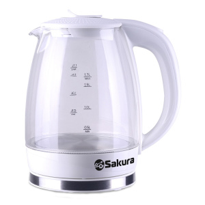 Чайник электрический SAKURA SA-2717W 1,7л белый 1850-2200Вт