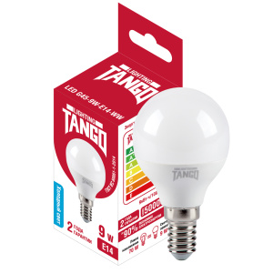 Лампа светодиодная TANGO E14 9W E14 шарик 6500K