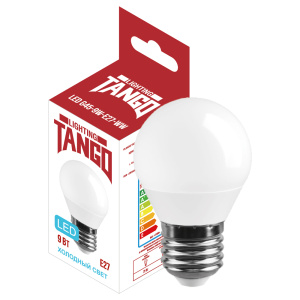 Лампа светодиодная TANGO E27 9W шарик 6500K