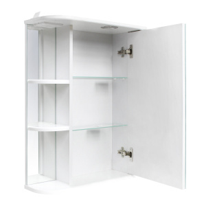 Шкаф-зеркало SANITA Вега 02, 50 см, белое