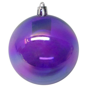 Украшение новогоднее подвесное Шар Фиолетовый Перламутр из полистирола 8см арт.86917