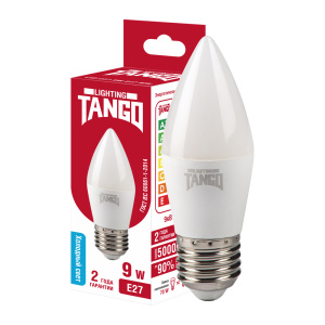 Лампа светодиодная TANGO E27 9W 6500K свеча (1003952)