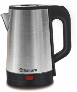 Чайник SAKURA SA-2167BK 1,8л нержавеющая сталь 1800Вт