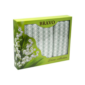 Набор полотенец BRAVO Весна м0899_0350х80см+70х130см зеленый