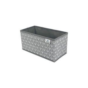 Коробка для хранения РутаУпак Листья 30x15x15см серый