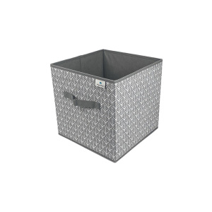 Коробка для хранения РутаУпак Листья 30x30x30см серый