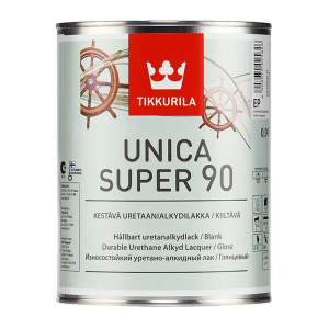 Лак универсальный TIKKURILA UNICA SUPER STRONG EP в/гл. (0,9л)