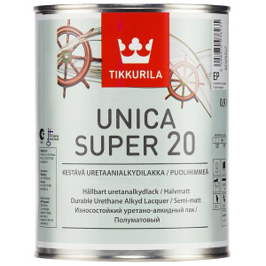 Лак универсальный TIKKURILA UNICA SUPER STRONG EP п/мат. (0,9л)