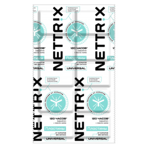 Пластины от комаров 12 часов NETTRIX Universal (10шт)