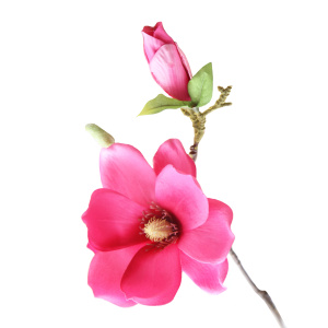 Цветок искусственный ФЕНИКС-ПРЕЗЕНТ Розовая Магнолия 88244 37х13х13см