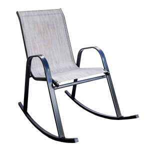 Кресло -качалка Сан-Ремо (каркас черный,сиденье орегон)